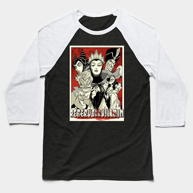 Reservoir Villain Baseball T-Shirt by Fan.Fabio_TEE